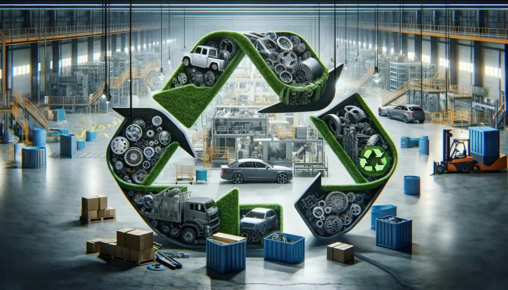 Circular economy in sustainable automotive manufacturing