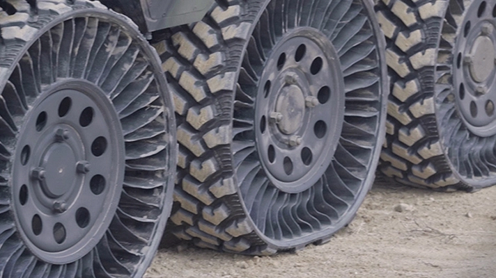 HR-Sherpa autonomous ground vehicle wheel and tyre innovation